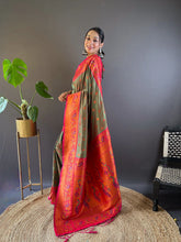 Womens Fashion Ethnic Paithani Green Color Sarees-MLSHWSA1831GRN